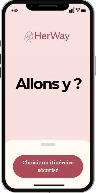 Écran d'accueil HerWay